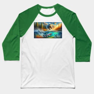 Fishing Canada Style . Baseball T-Shirt